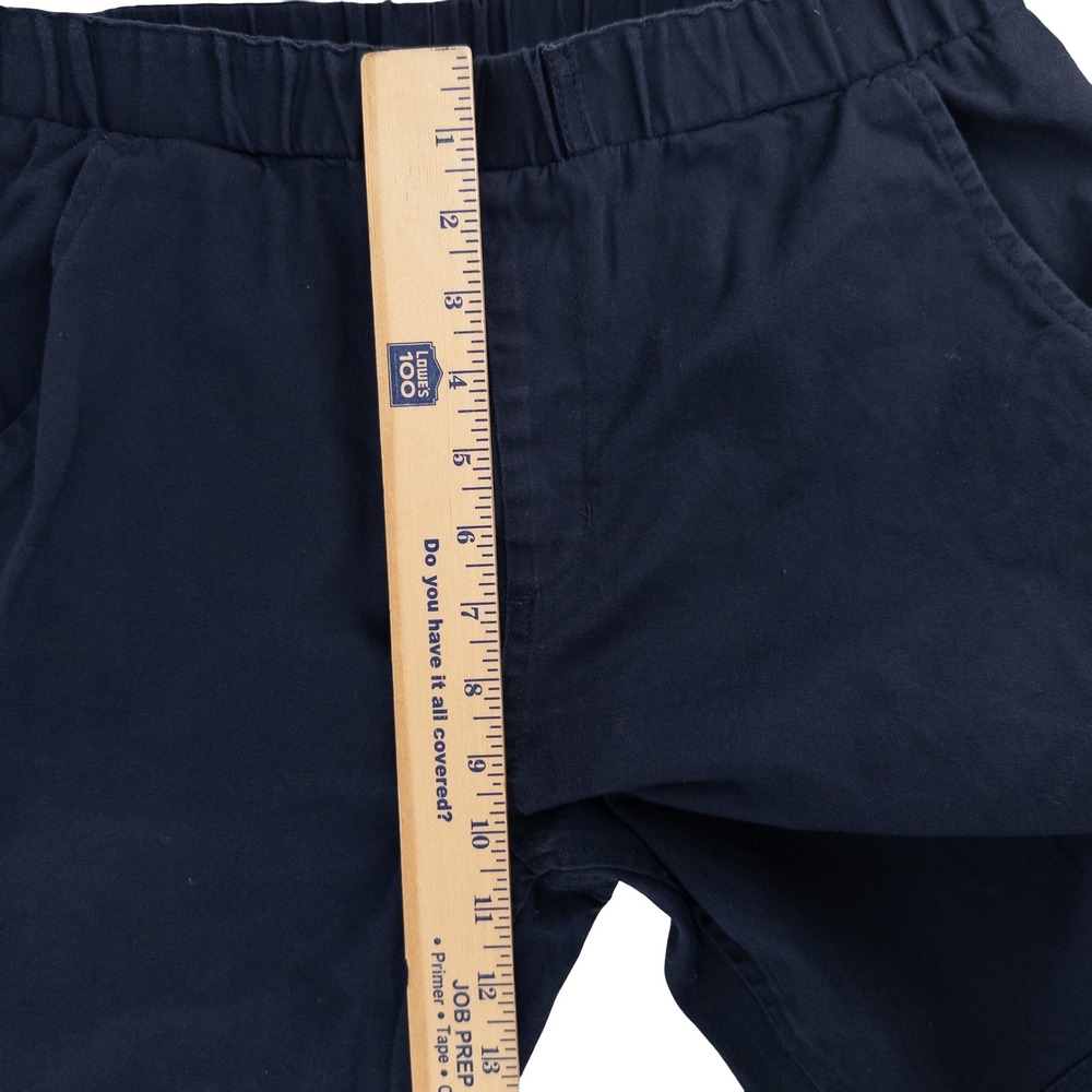 Bearded Goat Mens M Pants Navy Blue Elastic Waist Stretch Twill Gorpcore Utility - Picture 16 of 16